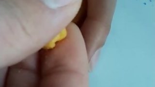 Huge dick is too big for this small hole of salty girl (POV closeup)