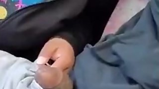 Ebony giving head in the car