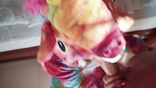 Fuck your neighbor in the ass in a unicorn costume