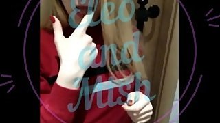 Tinder girl fuck and get cum on face. Ethnic restaurant public toilet fuck!