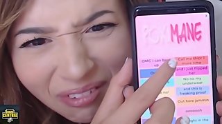 Pokimane reacts to herself moaning... _ POKIMANE THICC Moments.