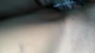 Teen girl taking it from behind.