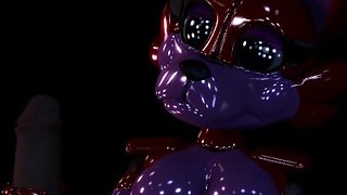 Red Fox jerks off cock