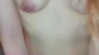 Asian girl masturbates to squirting