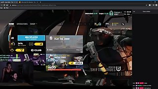 gamer girl gets a hand up by step bro