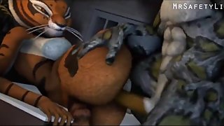 Animelois Tai Lung from Ku Fu Panda fucks master tigress.mp4