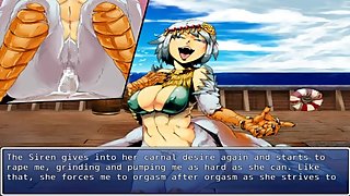 A siren girl sings for a guy and force him to cum in her pussy