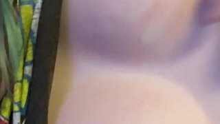 Teen girl plays with gorgeous tits!