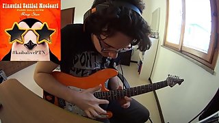 Italian teen plays an original solo for the song Ridere by PTN